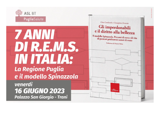 Course Image 7 ANNI DI R.E.M.S. IN ITALIA: LA REGIONE PUGLIA E IL MODELLO SPINAZZOLA